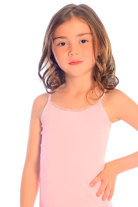 Pamuk Ribana İnce Askılı Kız Çocuk Atlet Öts 8020 - 2